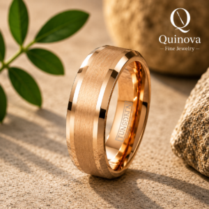 Crystal Pave Stainless Steel Ring – Women's Elegant Band