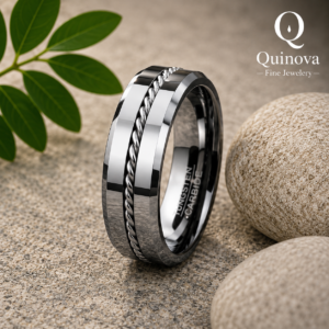 Polished Stainless Steel Dome Ring – Women's Comfort Band
