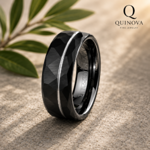 Two-Tone Stainless Steel Ring – Silver and Gold Women's Band