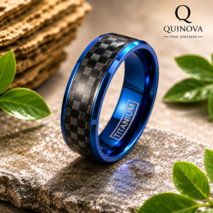 10mm Wide Titanium Ring – Men's Bold Flat Wedding Band