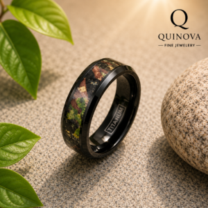 Engraved Tungsten Ring – Men's Viking Knot Pattern Band