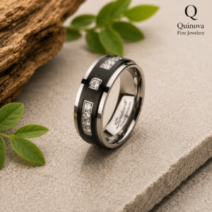 Milgrain Edge Wedding Band –  Sterling Silver Vintage Bridal
