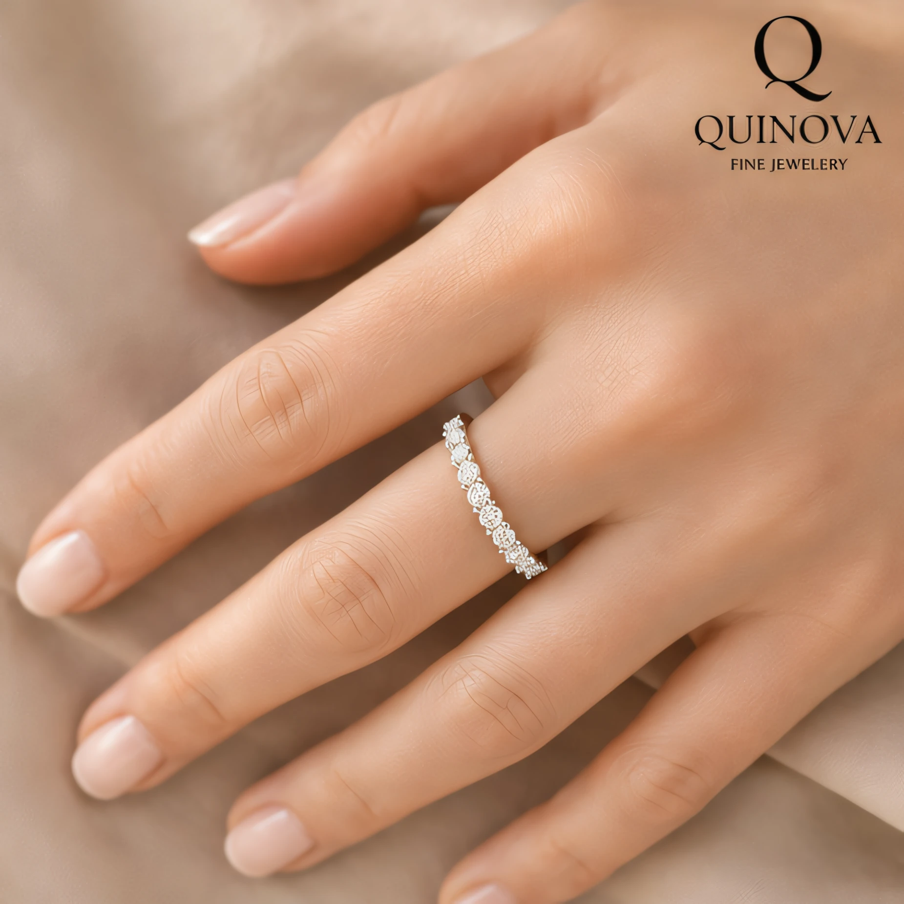 S925 Sterling Silver Seven-Stone Band - Image 6
